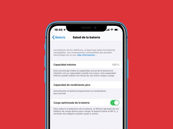 Tu pila ya no se degradará… CARGA OPTIMIZADA PARA BATERÍA en iOS 13